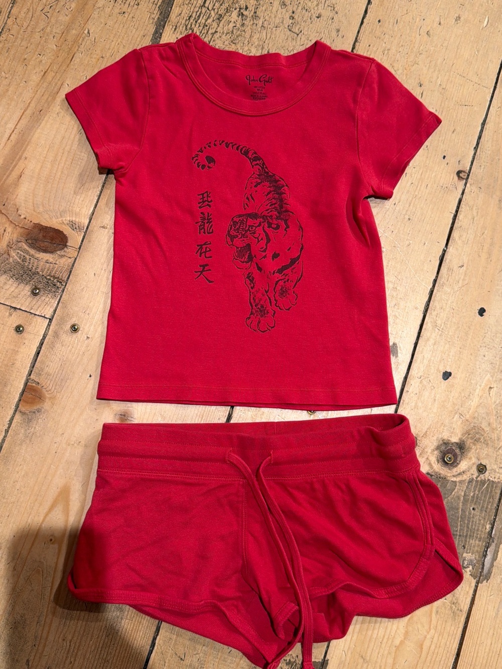 Brandy Melville red set worn once like new
